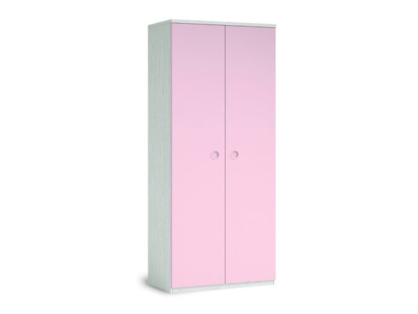 armario 2 puertas color artico rosa 2