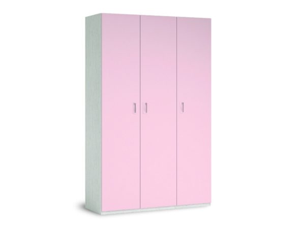 armario 3 puertas color artico rosa