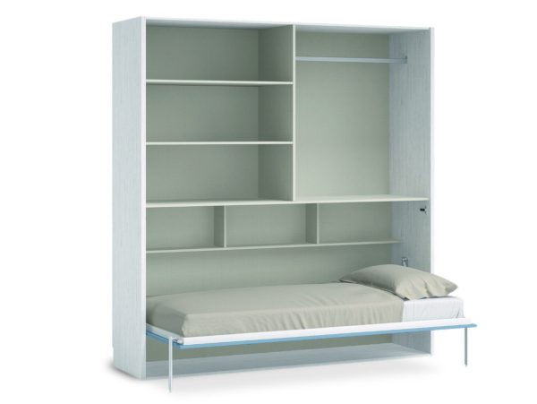cama abatible horizontal con armario 4 puertas color artico cobalto 1