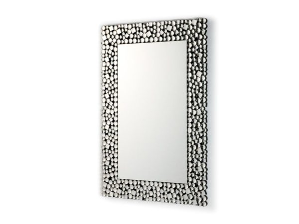 espejo rectangular color plata