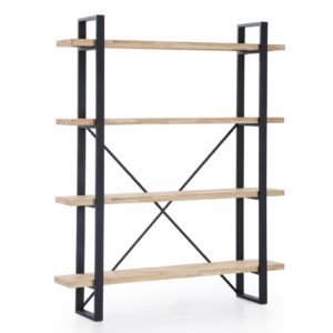 estanteria-alta-con-4-estantes-de-madera-de-roble-y-estructura-metalica-color-negro.jpg