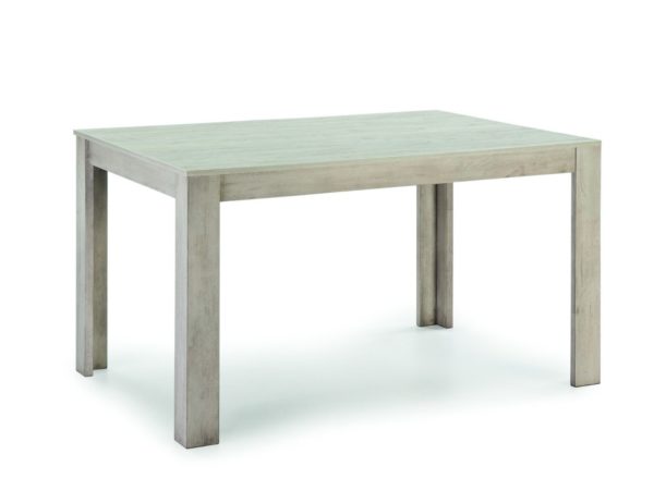 mesa de comedor rectangular fija color madera chapada