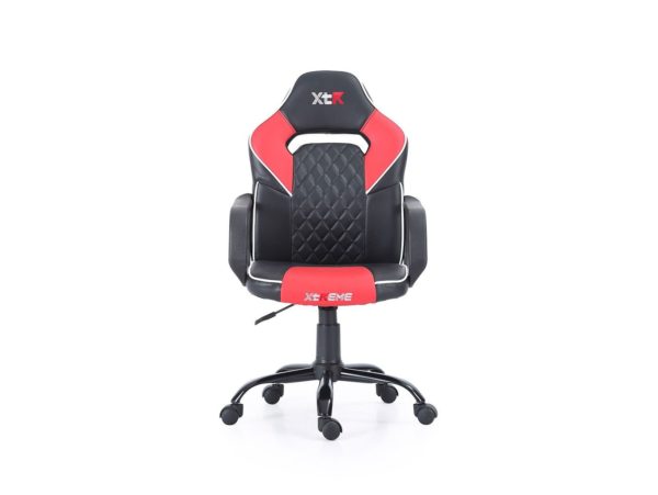 silla gaming giratoria y altura regulable negro rojo 1