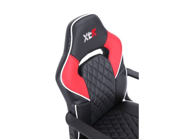 silla gaming giratoria y altura regulable negro rojo 2