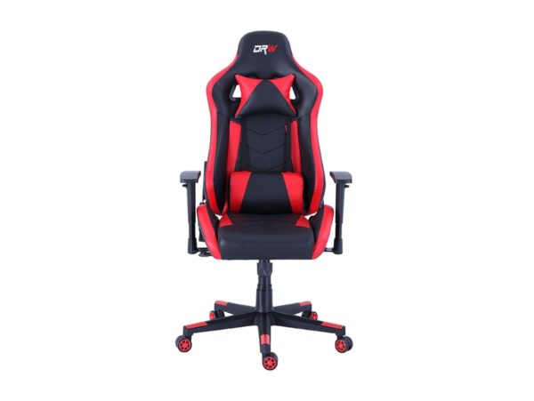silla gaming reclinable y giratoria con ruedas antirayas negro rojo 1