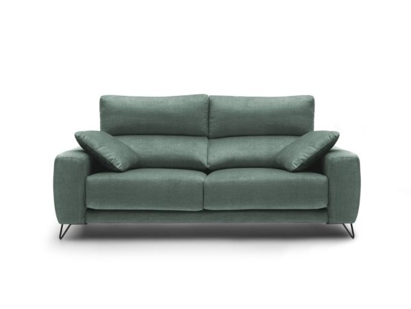 sofa 3p con asientos deslizantes tapizado verde jade 2