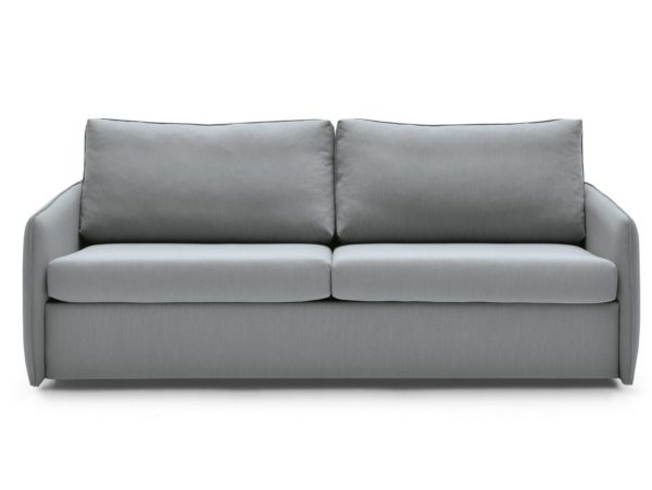 sofa cama con sistema de apertura extensible tapizado plata 2