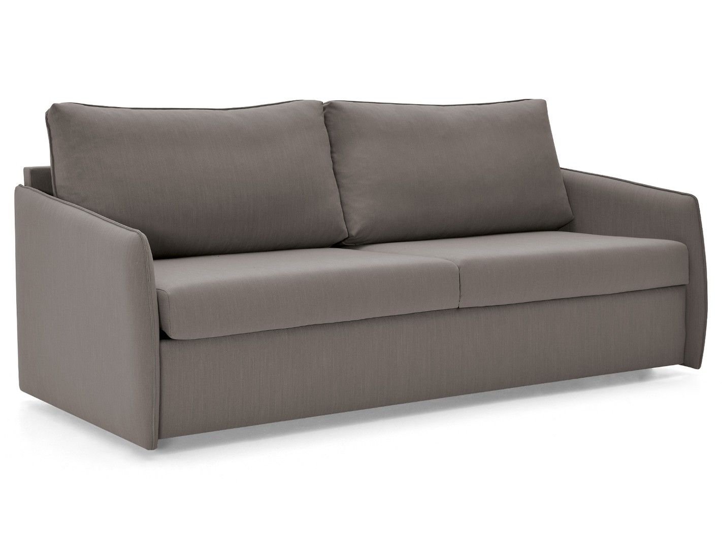 Sofá cama con sistema de apertura extensible tapizado visón - mimoondo