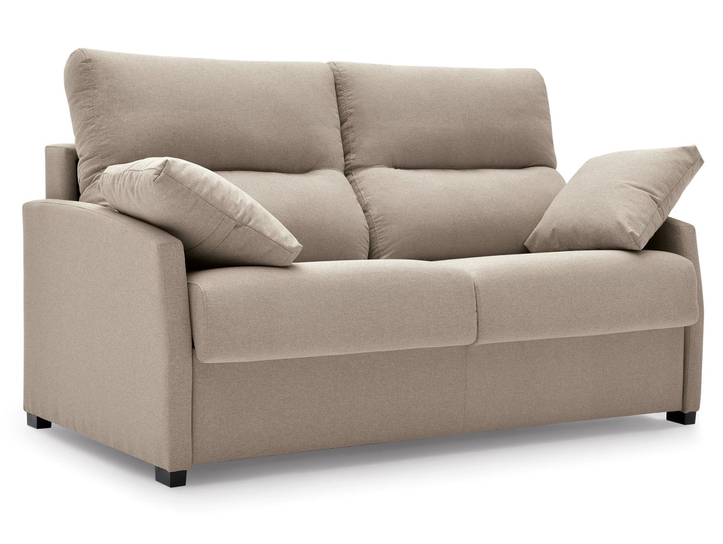 Sofá cama sistema de apertura italiano tapizado beige - mimoondo