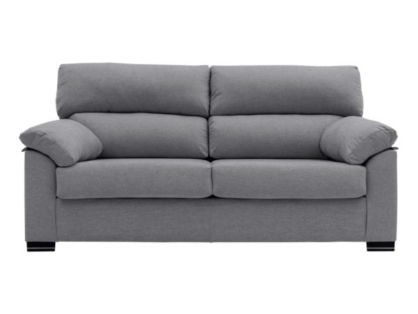 sofa de 2 plazas tapizado gris